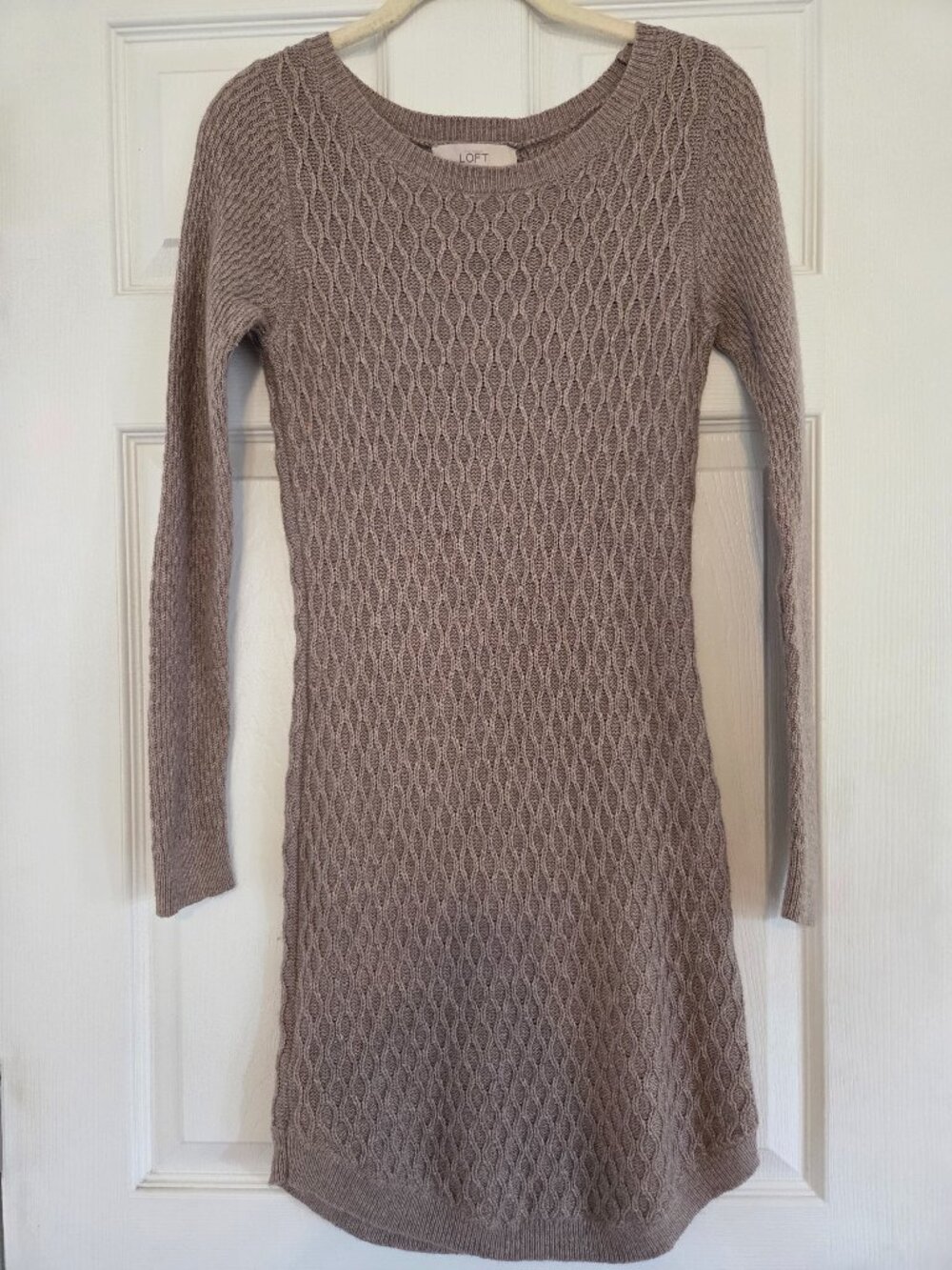 Loft Tan Sweater Dress
